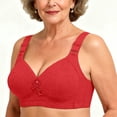thumbnail image 5 of Plus Size Bras for Women Baeitkot Plus-Size Thin Soft and Comfortable -Sagging Wireless Side Breast Collection Full Cup Bra For Middle-Aged Moms, 5 of 9