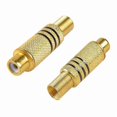 thumbnail image 3 of 6-Pack Gold Plated RCA Female Connectors with Screws for o Video Inline Adapter Jack Plug, 3 of 4