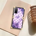 thumbnail image 7 of FKBRCL4U Compatible with Samsung Galaxy S20 FE Case, Purple Butterfly Flowers Leaf Luxury Golden Decoration for Girl Women Soft TPU Shockproof Protective Hard PC Back, 7 of 7