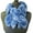 Twisted Blue, variant on Faux Fur Fuzzy Adult Women's WARM WINTER SCARF Twisted or Infinity Plush Neck Warmer (Twisted Brown)