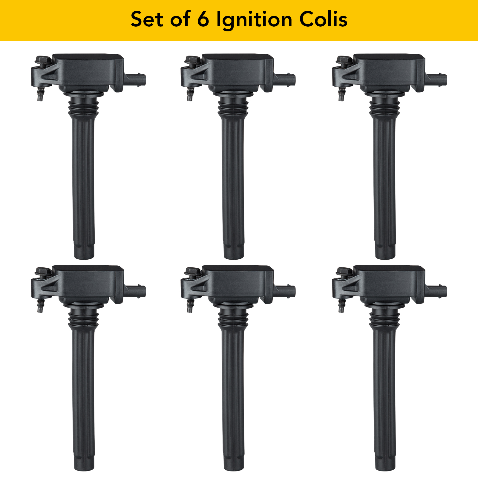 Simzone Set of 6 Ignition Coil Pack Replacement for Chrysler 300 Town