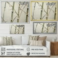 thumbnail image 3 of Designart "Serenity With Green And Beige Minimalism Bamboo" Bamboo Picture Framed Canvas Art Print, 3 of 5