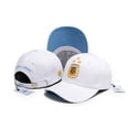 thumbnail image 3 of Adidas Argentina World Cup 2022 Baseball Cap, White, Unisex, 1 Count, 3 of 4