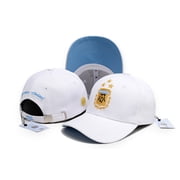 Adidas Argentina World Cup 2022 Baseball Cap, White, Unisex, 1 Count