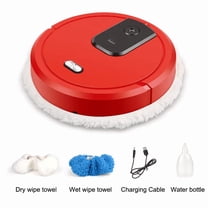 Automatic Robot Cleaner, 3-in-1 Wireless Sweeper And Mopping Machine, Ultra-Thin 2.4" For Hard Floor, Wet And Dry Cleaning, Under Furniture, USB Charging, Ideal For Small Apartments