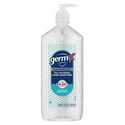 Germ-X® Advanced Hand Sanitizer with Pump, Bottle of Hand Sanitizer, Original Scent, 33.8 fl oz (2 Pack)