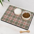 thumbnail image 3 of Dog Food Mat for Pet Dog Food Mat, Dog Mat for Food and Water, Pet Dog Cat Bowl Mat, No-Slip Absorbent Water Feeding Mat with Red Green Buffalo Plaid,16inx24in, 3 of 7
