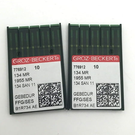 - 20 Pk. Groz-Beckert Gebedur 134MR DPX5MR 134SAN11 Titainum Coated Longarm Machine Needlees 110/18