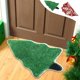 thumbnail image 1 of Tapete de árbol de Navidad - Alfombra antideslizante para el baño, alfombra verde roja de copo de nieve de 15,7x23,6 pulgadas para la puerta de entrada, lavable a máquina, 1 of 6