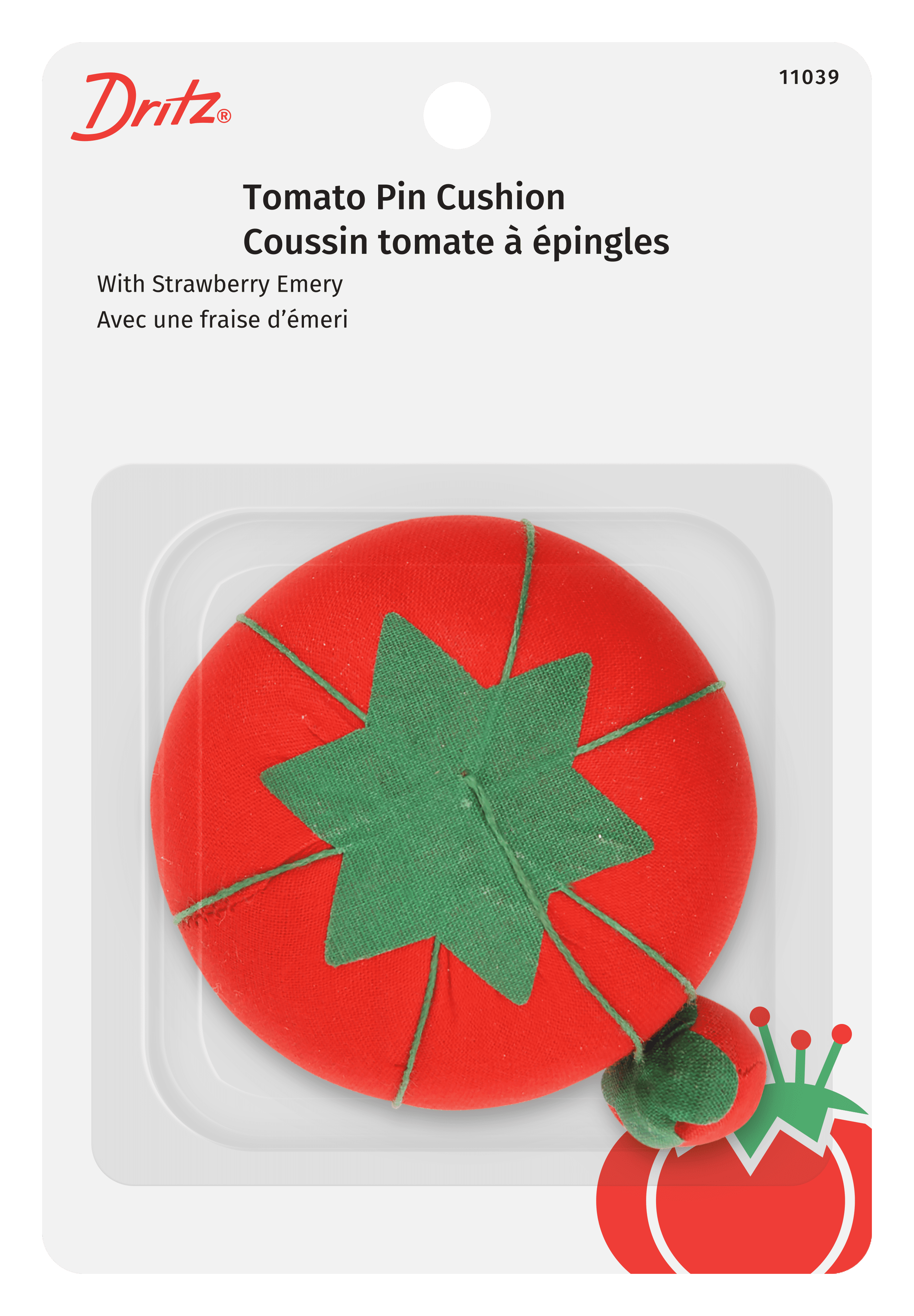 (3 pack) Dritz Red Tomato Pin Cushion