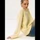 thumbnail image 5 of Suéter de Mujer, Cuello Redondo, Larga, Holgado, Tejido Suave, Dobladillo Acanalado, para Otoño e Invierno. Amarillo Talla Única, 5 of 10