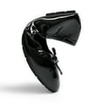 thumbnail image 4 of Women Foldable Flats Square Toe Ballet Shoes Bowknot Detail Comfortable Lightweight Slip On Dress Flats for Travel, 4 of 9
