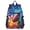 American Flag and Football, variant on 14" Laptop Backpack Waterproof Airline Approved Stylish Casual Daypack for Travel Business College Work, Pumpkins Surround Cute Witch