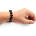 thumbnail image 6 of Natural Black Obsidian Bracelet 10MM Tibetan Mala Bead Crystal Gemstones Bracelet For Men Woman, 6 of 6