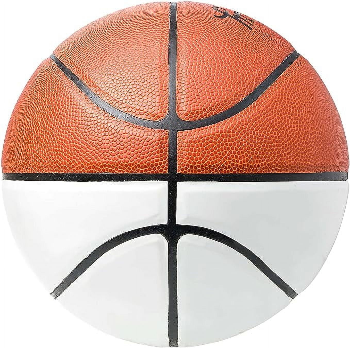 Murray Sporting Goods Autograph Basketball with Stand - Four Panel Signature Ready Display Memorabilia Autographic Basketball Regulation Size 29.5"
