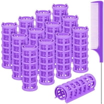 Hair Rollers for Women,12 Pieces Hair Roller,Plastic Hair Rollers Hair Curlers,Self Grip Rollers with Steel Comb,Rollers Hair Curlers for Hair Hairdressing Styling Tools (Random Color),Topboutique