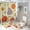 style, variant on Autumn Leaves Pattern Shower Curtain Waterproof Bathroom Curtain Set with Hooks Home Decor Bathroom Curtains 4pcs