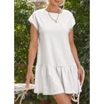 thumbnail image 4 of Vestido BLENCOT - Camiseta para mujer de primavera/verano, color blanco, 4 of 6