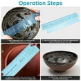 thumbnail image 3 of UPOUART 2-Pack Multifunctional Ceramic Clay Rulers with Plastic Shrinkage Scale for Precise Craft and Art Measurements, 3 of 6