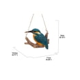 thumbnail image 6 of Hi-Line Gifts 5.75" Hanging Kingfisher on a Branch Outdoor Garden Statue, 6 of 7