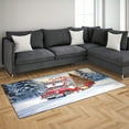 thumbnail image 3 of Santa is Coming Australian Shepherd Merry Christmas Xmas Noel Truck Tree Indoor Rug Aussie Dog Lover Gifts Carpet Living Bed Room Sofa Home Decor - 02023, 3 of 5