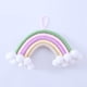 thumbnail image 5 of Macramé iris Colgante de pared Dormitorio Guardería Bebé Habitación para Sa de juegos Pequeño tapiz Cuerda Tejido Bor Arte perfecl Tapiz arcoiris, 5 of 8