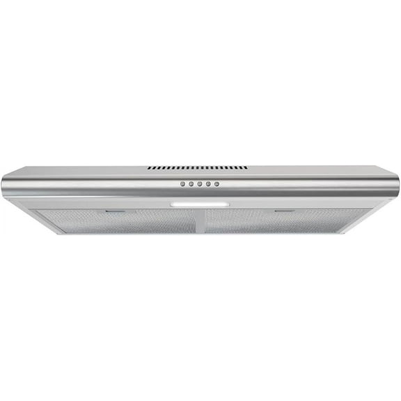 Streamline 30 in. Lammari Ducted Undermount Range Hood in Brushed Stainless Steel with Mesh Filters, Push Button Control, LED Light