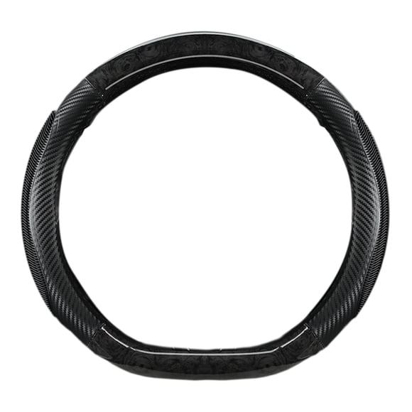 Breathable Wood Grain Silicone Steering Wheel Cover - Universal Fit 36-40cm, Non-Slip Grip with Lightweight Profile,Ease and Durable Material for Car, SUV Easy to Install