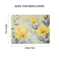 thumbnail image 3 of BCIIG Flowers Yellow Gray Wall Decor for Bedroom Kitchen Living Room Office Home, Fashion Canvas Art Print Handmade Framed, Waterproof and Tear Resistant, Set of 4 16x12in, 3 of 6