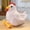 White, variant on Large Chicken Plush - 11.81" Extra Soft Chicken Stuffed Animal Hugging Pillow with Rotund Belly,Safety Nursery Decor & Sensory Comfort,Cuddle Companion for Age Toy, Gifts For Kids