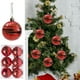 thumbnail image 5 of Set de adornos para árboles de Navidad 6PCS | Adornos antidestructibles de 6 cm para decoraciones navideñas, bolas colgantes de plástico para casa, fiesta, boda, aniversario, variados rojo verde, 5 of 7