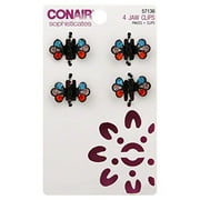 Conair 4-pk Multi Stone Jaw Clips