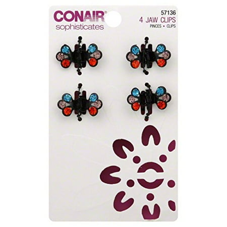 Conair 4-pk Multi Stone Jaw Clips