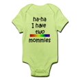 thumbnail image 1 of CafePress - Haha I Have Two Mommies Infant Creeper - Baby Light Bodysuit, 1 of 1