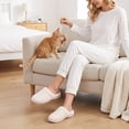 thumbnail image 6 of Ecetana Womens House Slippers Memory Foam Fuzzy Slippers Non-Slip Warm Indoor Bedroom Slippers, 6 of 6