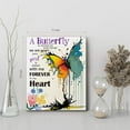 thumbnail image 3 of Uplifting Butterfly Inspirational Canvas Wall Art, Long Distance Gifts for Family Friends Women, Memorial Quotes Framed Painting Modern Artwork 11"x14", 3 of 5