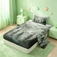 thumbnail image 2 of meiyoeat Green Pine Green Twin Sheets For Girls,Nature Scenery Bedding For Adults,3-Piece, 2 of 6
