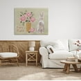 thumbnail image 2 of Stupell Industries Happy Easter Bunny Rose Bouquet Graphic Art Gallery Wrapped Canvas Print Wall Art, Design by Pam Britton, 2 of 7