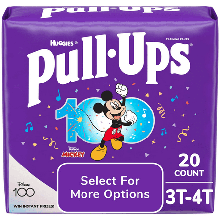 Pull-Ups Boys' Potty Training Pants, 3T-4T, 20 Count (Select for More Options)