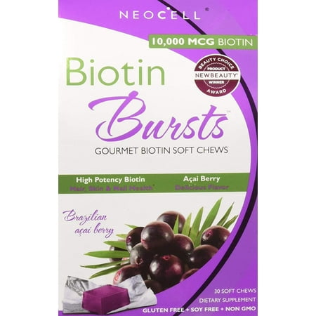NeoCell - Biotin Burst - Brazilian Acai Berry - 30 ChewsSUGGESTED USE: Take one (1) chew daily. By NeoCell
