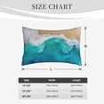 thumbnail image 6 of Balery Beach Pillow Covers,Bed Pilowcases,Reversible Plush Throw Pillow Covers End Pillow Encasement,Pillow Case - 20"X30", 6 of 9