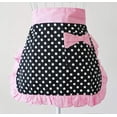 thumbnail image 2 of Cute Waist Apron Vintage Retro Ruffle Apron 50’s Cooking Kitchen Apron with Pockets for Women Girls, Pink, 2 of 6