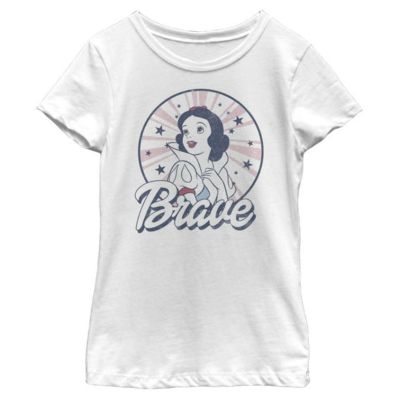 Girls Snow White and the Seven Dwarfs Fourth of July Brave T Shirt