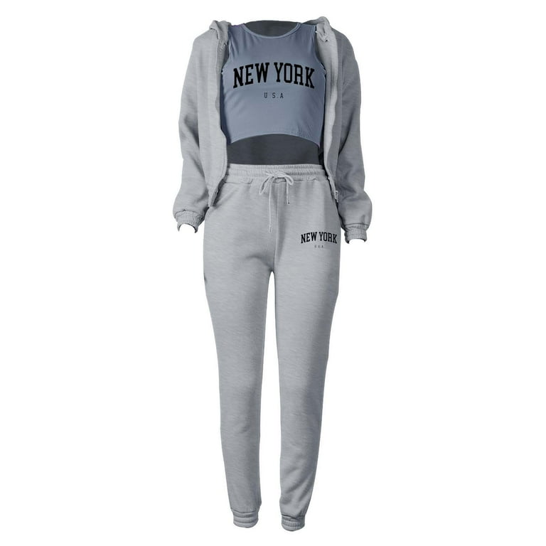 Jogging Suits for Women Clearance Comfortable Casual Hoodie and