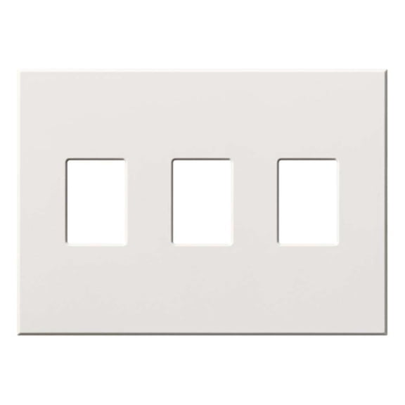 Lutron VWP-3-WH Vareo, 3-Gang Wallplate in White, matte finish