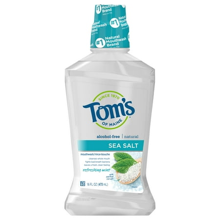 Tom's of Maine Natural Sea Salt Mouthwash, 16oz