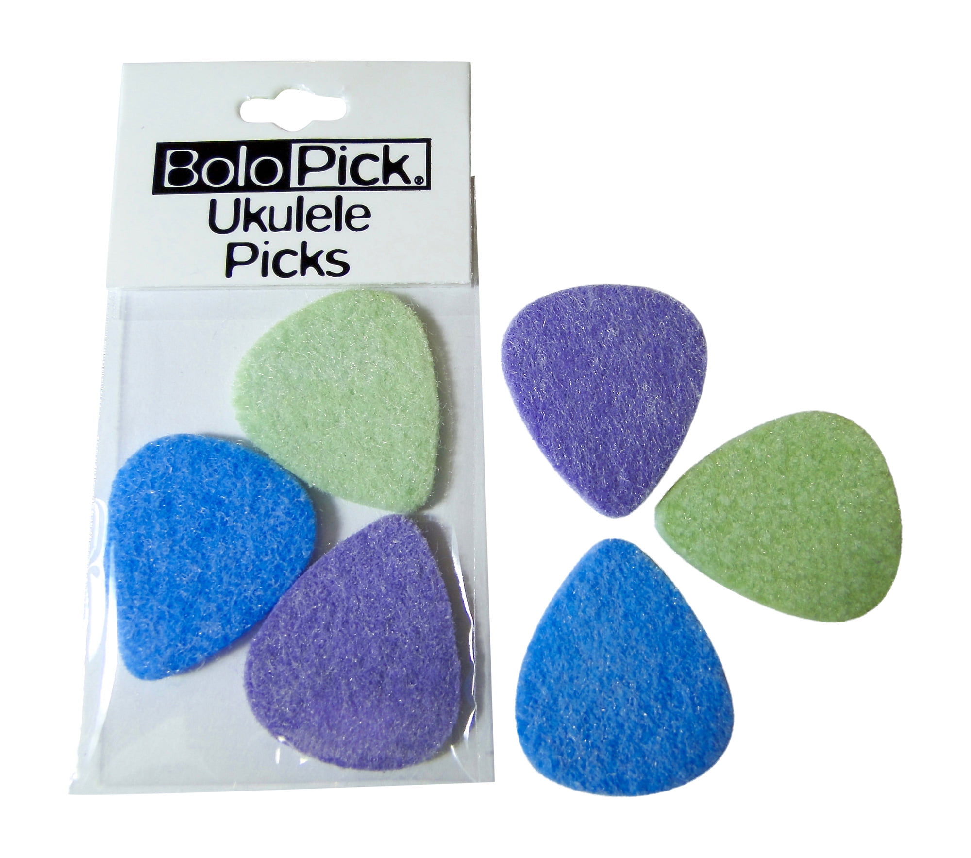 BoloPick Felt Picks for Ukulele 6 Pack Multi Color Original Recipe