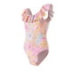 thumbnail image 1 of Traje de baño de una sola pieza para niñas Angel Season Pink Floral 6Y, 1 of 5