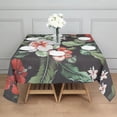 thumbnail image 3 of Pioneer Flower Floral Print Pattern Square Tablecloth,Waterproof Square Table Cover,Wipeable Spillproof Washable Table Cover for Home Kitchen Party Decor 42"X42"(107x107cm), 3 of 6