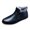 Black, variant on NOKIO Men'S Warm Fleece-Lined Winter Shoes Fashion Winter Men Snow Boots Round Toe Flat Bottom Non Slip Waterproof Side Zipper Plush Warm Comfortable Men'S Thermal Casual Shoes
